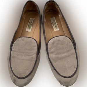 FLAG&BONE loafer flats suede size 6 grey